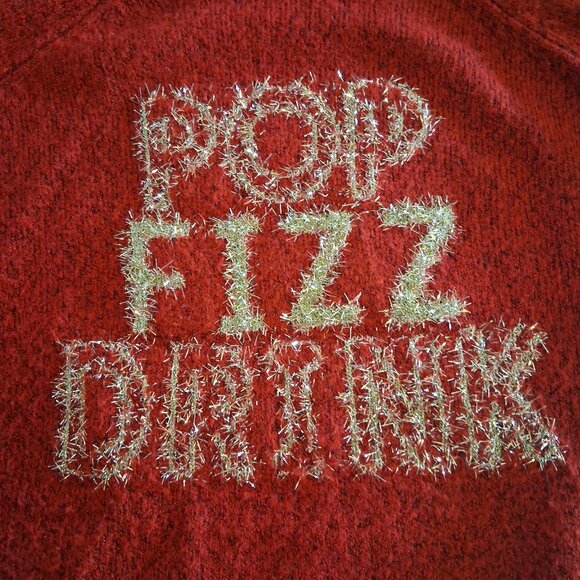 Torrid Red Crewneck Winter Holiday Christmas Sweater Women's 00 Medium - Picture 3 of 5